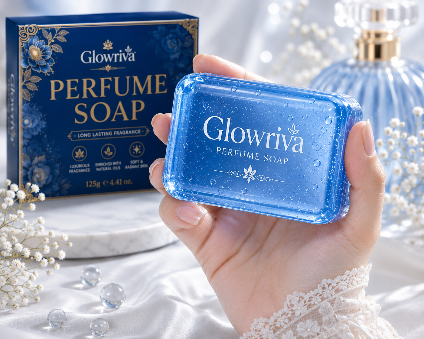 Perfume Soap for Men & Women | Long Lasting Fragrance Bath Soap | Deep Cleansing & Freshness | 100g (Pack of 3)