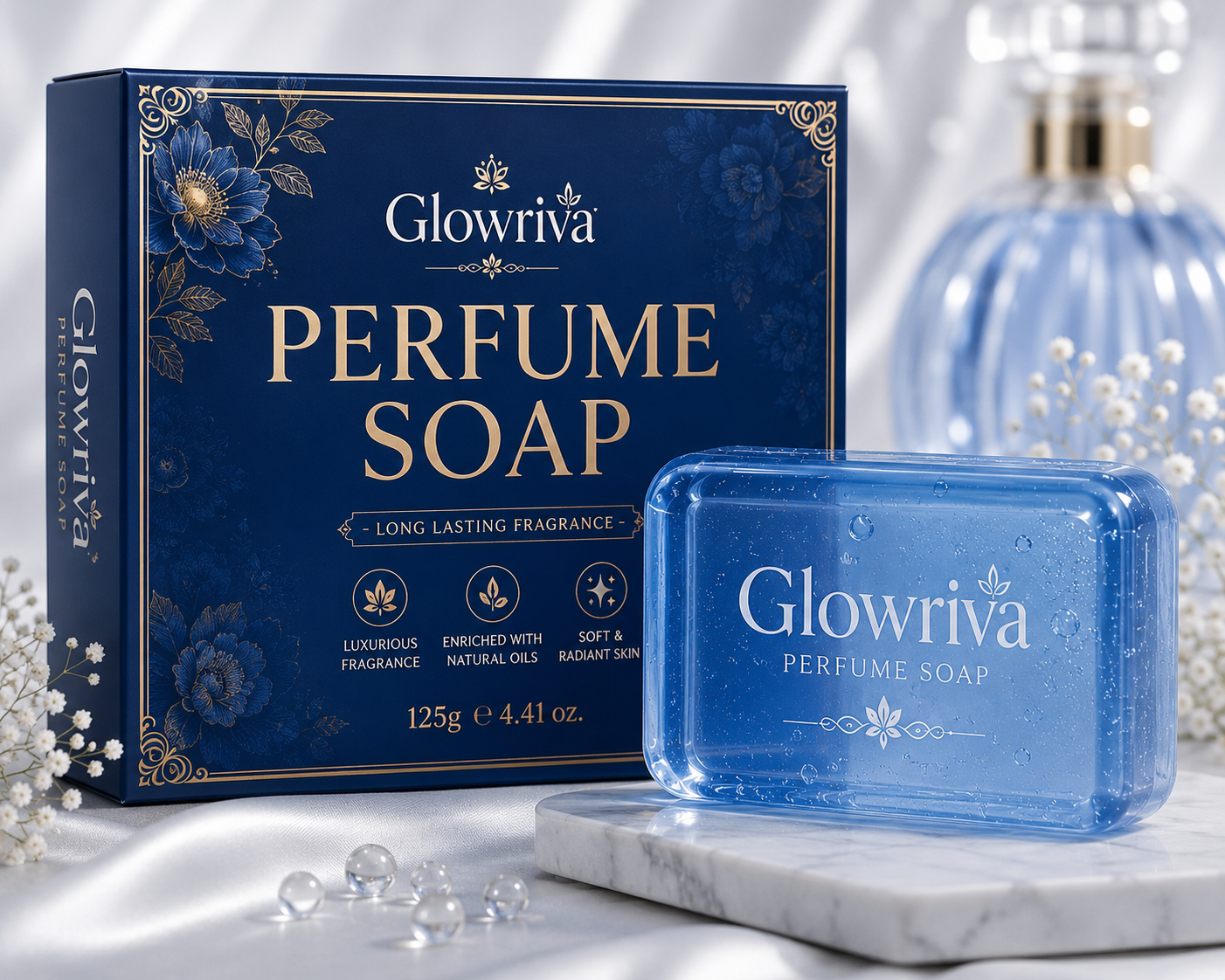 Perfume Soap for Men & Women | Long Lasting Fragrance Bath Soap | Deep Cleansing & Freshness | 100g (Pack of 3)